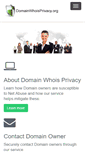 Mobile Screenshot of domainwhoisprivacy.org